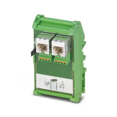 Produktfoto 1 von Phoenix Contact FL-PP Serie Patchfeld Cat5e 8 Anschl. RJ45 Abgeschirmt, Grün