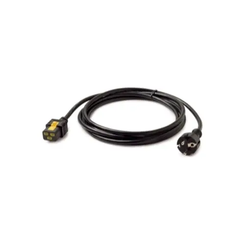 Produktfoto 1 von APC Netzkabel, A CEE 7/7, B IEC C19, 3 m Schwarz, 250 V
