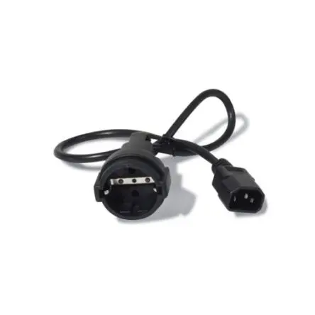 Produktfoto 1 von APC Netzkabel, A Gerade, B Gerade, 610 mm Schwarz, 250V