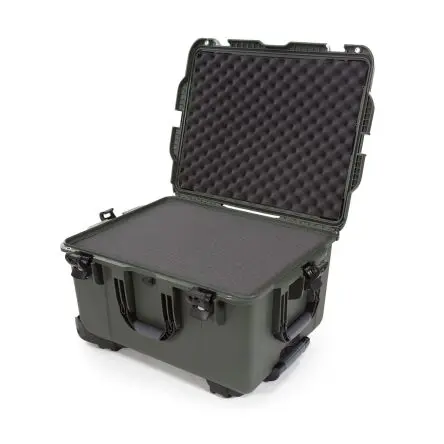 Produktfoto 1 von Nanuk 960 Wasserbeständig Harz Kunststoff Wasserdicht Transportkoffer Oliv mit Rädern 645 mm 508 mm 368 mm