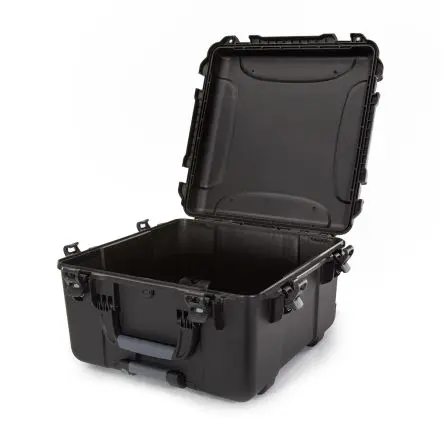 Nanuk 968 Wasserbeständig Harz Kunststoff Wasserdicht Transportkoffer Schwarz mit Rädern 610 mm 627 mm 345 mm
