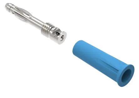 Produktfoto 1 von Electro PJP 4 mm Stecker Blau Bananenstecker, Kontakt Nickel, 30V ac/dc, 60 V ac/dc 36A Lot