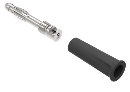 Produktfoto 1 von Electro PJP 4 mm Stecker Schwarz Bananenstecker, Kontakt Nickel, 30V ac/dc, 60 V ac/dc 36A Lot