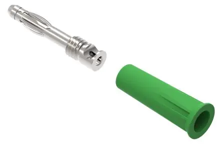 Produktfoto 1 von Electro PJP 4 mm Stecker Grün Bananenstecker, Kontakt Nickel, 30V ac/dc, 60 V ac/dc 36A Lot