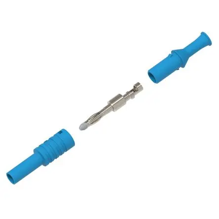 Produktfoto 1 von Electro PJP 4 mm Stecker Blau Bananenstecker, Kontakt Nickel, 1kV 36A Lot