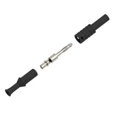 Produktfoto 1 von Electro PJP 4 mm Stecker Schwarz Bananenstecker, Kontakt Nickel, 1kV 36A Lot