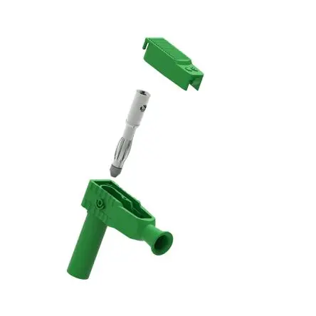 Produktfoto 1 von Electro PJP 4 mm Stecker Grün Bananenstecker, Kontakt Nickel, 1kV 20A Lot