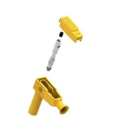 Produktfoto 1 von Electro PJP 4 mm Stecker Gelb Bananenstecker, Kontakt Nickel, 1kV 20A, Schraubanschluss