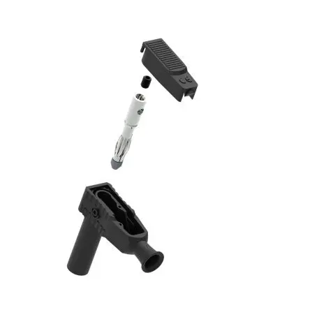 Produktfoto 1 von Electro PJP 4 mm Stecker Schwarz Bananenstecker, Kontakt Nickel, 1kV 20A, Schraubanschluss