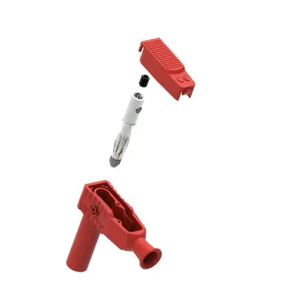 Produktfoto 1 von Electro PJP 4 mm Stecker Rot Bananenstecker, Kontakt Nickel, 1kV 20A, Schraubanschluss