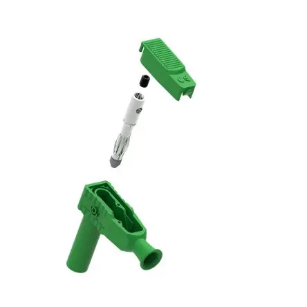 Produktfoto 1 von Electro PJP 4 mm Stecker Grün Bananenstecker, Kontakt Nickel, 1kV 20A, Schraubanschluss