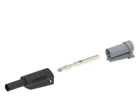 Produktfoto 1 von Electro PJP 4 mm Stecker Schwarz Bananenstecker, Kontakt Nickel, 1kV 20A Lot