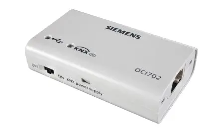 Produktfoto 1 von Siemens OCI Schnittstelleneinheit für Kommunikation für Desigo Tra, Gamma-Geräte, Einzelraumregler, Knx-Raumthermostate,