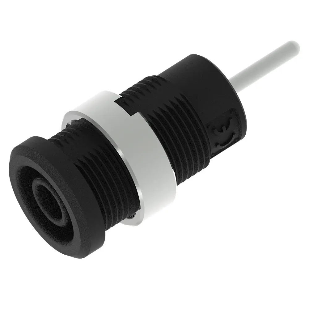 Produktfoto 1 von Electro PJP 4 mm Buchse Schwarz Buchse für Laborstecker, Kontakt Nickel, 1 kV Stift