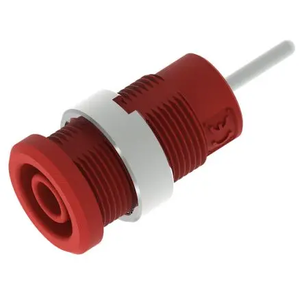 Electro PJP 4 mm Buchse Rot Buchse für Laborstecker, Kontakt Nickel, 1kV 36A Stift
