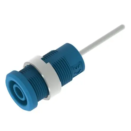 Electro PJP 4 mm Buchse Blau Buchse für Laborstecker, Kontakt Nickel, 1kV 36A Stift