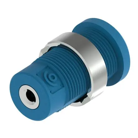 Produktfoto 1 von Electro PJP 4 mm Buchse Blau Buchse für Laborstecker, Kontakt Nickel, 1kV 36A M3 mit Gewinde