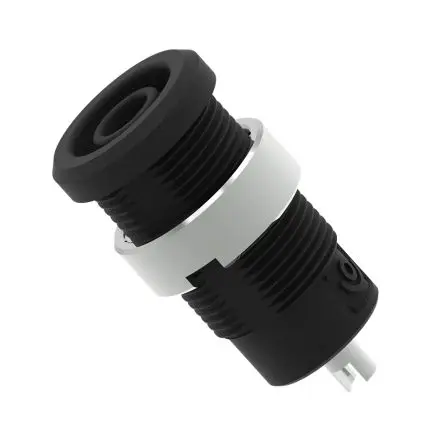 Produktfoto 1 von Electro PJP 4 mm Buchse Schwarz Buchse für Laborstecker, Kontakt Nickel, 1kV 25A Lot