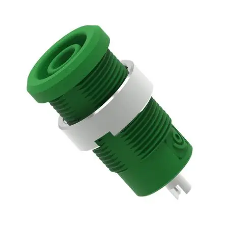 Produktfoto 1 von Electro PJP 4 mm Buchse Grün Buchse für Laborstecker, Kontakt Nickel, 1kV 25A Lot