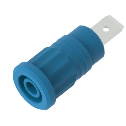 Produktfoto 1 von Electro PJP 4 mm Buchse Blau Buchse für Laborstecker, Kontakt Nickel, 1kV 36A Presssitz