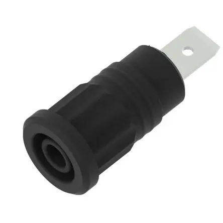 Produktfoto 1 von Electro PJP 4 mm Buchse Schwarz Buchse für Laborstecker, Kontakt Nickel, 1kV 36A Presssitz