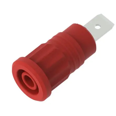 Produktfoto 1 von Electro PJP 4 mm Buchse Rot Buchse für Laborstecker, Kontakt Nickel, 1kV 36A Presssitz