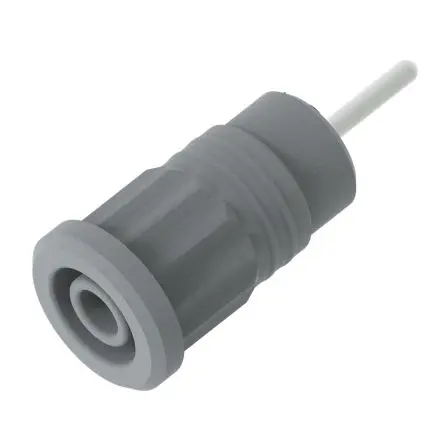Produktfoto 1 von Electro PJP 4 mm Buchse Grau Buchse für Laborstecker, Kontakt Nickel, 1kV 36A Presssitz