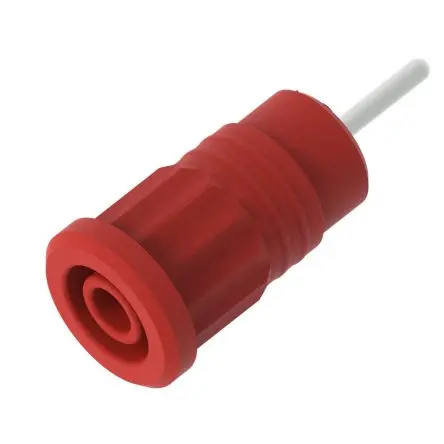 Produktfoto 1 von Electro PJP 4 mm Buchse Rot Buchse für Laborstecker, Kontakt Nickel, 1kV 36A Presssitz