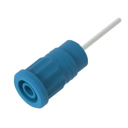 Produktfoto 1 von Electro PJP 4 mm Buchse Blau Buchse für Laborstecker, Kontakt Nickel, 1kV 36A Presssitz