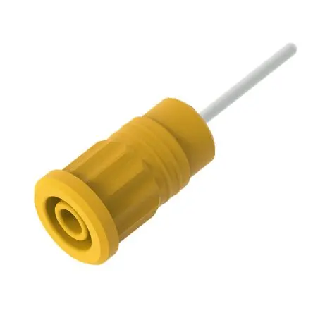 Produktfoto 1 von Electro PJP 4 mm Buchse Gelb Buchse für Laborstecker, Kontakt Nickel, 1kV 36A Presssitz