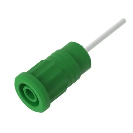 Produktfoto 1 von Electro PJP 4 mm Buchse Grün Buchse für Laborstecker, Kontakt Nickel, 1kV 36A Presssitz