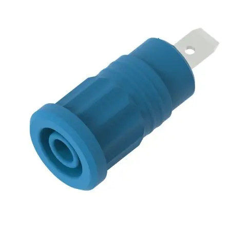 Produktfoto 1 von Electro PJP 4 mm Buchse Blau Buchse für Laborstecker, Kontakt Nickel, 1kV 36A Presssitz