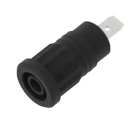 Produktfoto 1 von Electro PJP 4 mm Buchse Schwarz Buchse für Laborstecker, Kontakt Nickel, 1kV 36A Presssitz