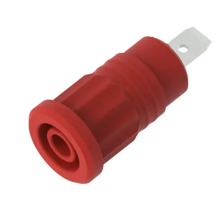 Produktfoto 1 von Electro PJP 4 mm Buchse Rot Buchse für Laborstecker, Kontakt Nickel, 1kV 36A Presssitz