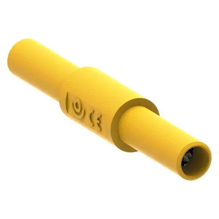 Produktfoto 1 von Electro PJP Bananenadapter Gelb Vernickeltes Messing Nickel 1kV