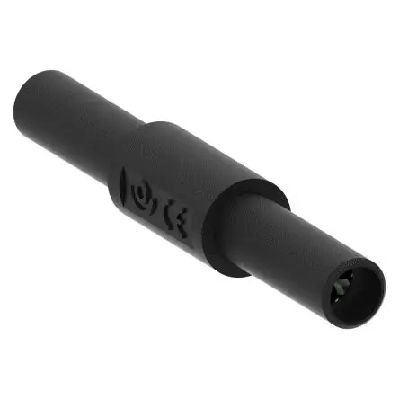 Produktfoto 1 von Electro PJP Bananenadapter Schwarz Vernickeltes Messing Nickel 1000V