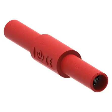 Produktfoto 1 von Electro PJP Bananenadapter Rot Vernickeltes Messing Nickel 1kV