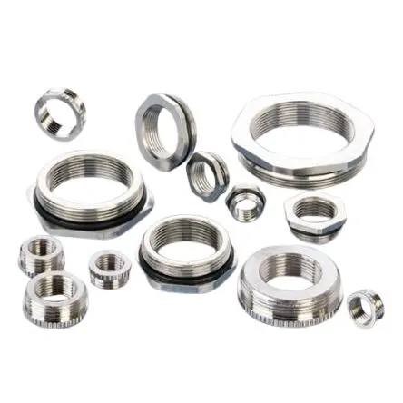 Produktfoto 1 von PMA PMAFIX Messing vernickelt Kabelrohr Befestigung Gewindeminderungsfitting M16 Metallisch Metallisch-Finish IP66, IP68