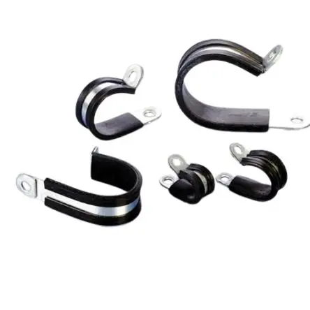 Produktfoto 1 von PMA Galvanisierter Stahl Kabelrohr Befestigung Einteilige Rohrschelle 7 mm Schwarz Schwarz-Finish