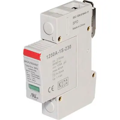 Produktfoto 1 von Bourns, Überspannungsschutz, 1, 3-phasig, 1.5 kV 50 kA DIN-Hutschiene 1250A