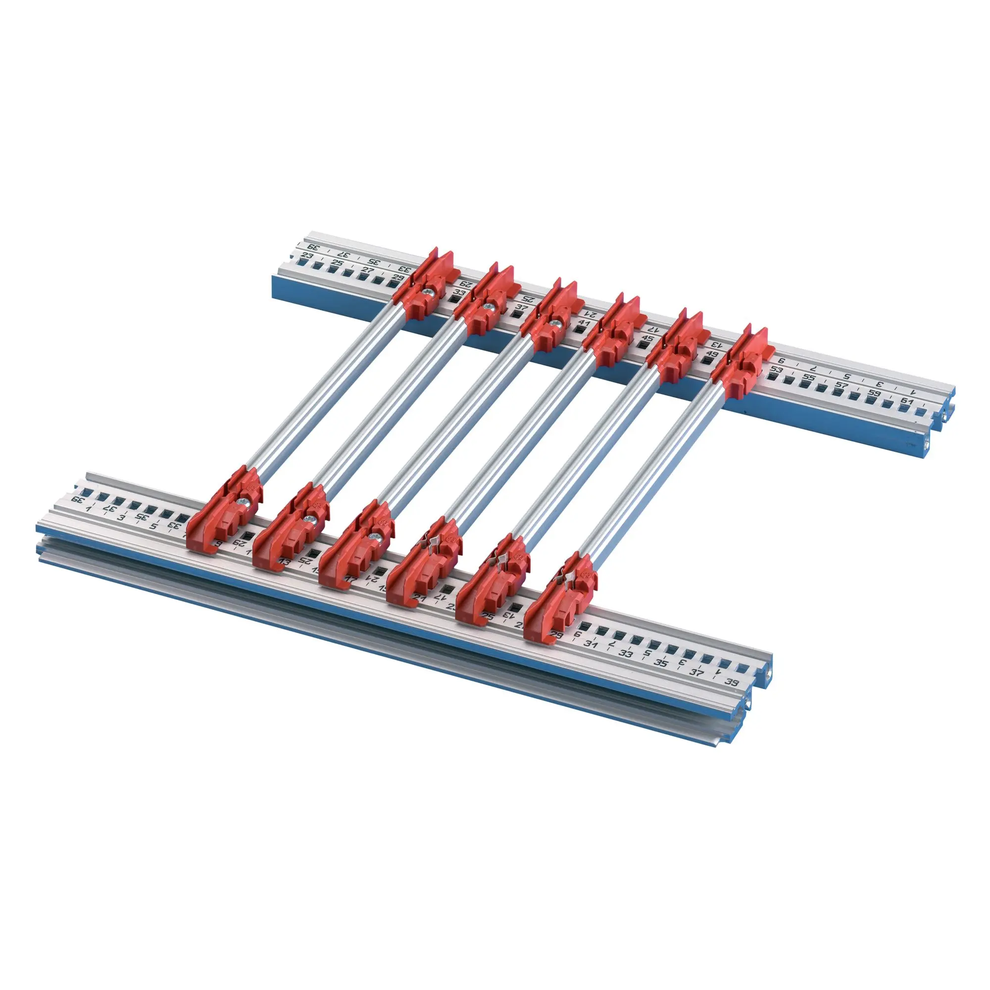 Produktfoto 1 von nVent SCHROFF Führungsschiene, Polycarbonat, 2456, 2 mm breit, 280 mm hoch, 280 mm tief