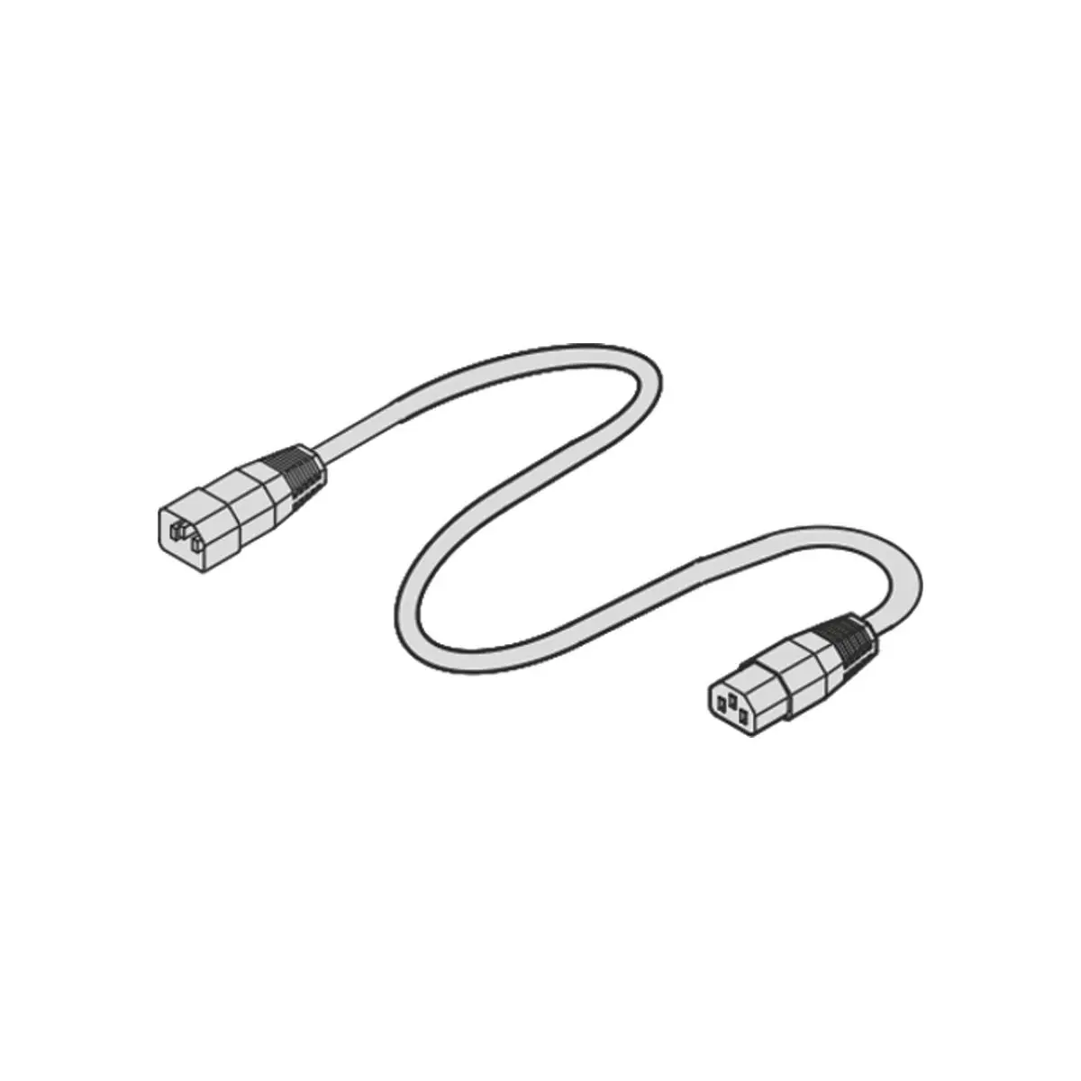 Produktfoto 1 von nVent SCHROFF Kabelring Kabel zur Verwend.mit Lüfter, Polyvinylchlorid 2500 mm