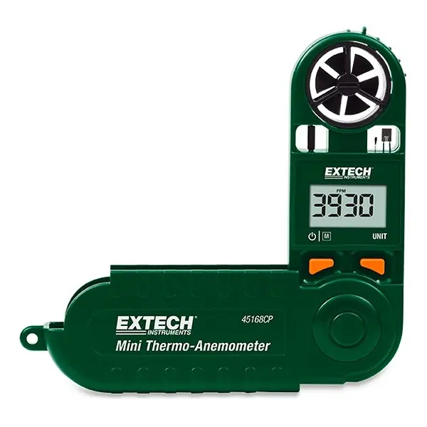 Extech 45168CP Anemometer 20 m/s, 0.1 m/s, Luftdurchsatz, Typ Flügelrad