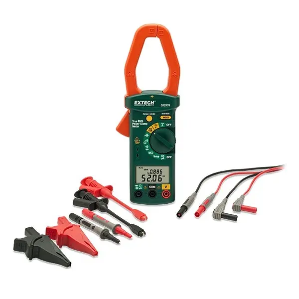 Produktfoto 1 von Extech 380976-K Stromzange Klimatechnik-Strommesszange 1000 A CAT III 600 V ac, 600 V dc, 100 mΩ