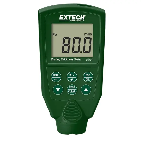 Produktfoto 1 von Extech CG104 Materialdickenlehre mit LCD-Hintergrundbeleuchtung Anzeige ±10 % / 1 μm