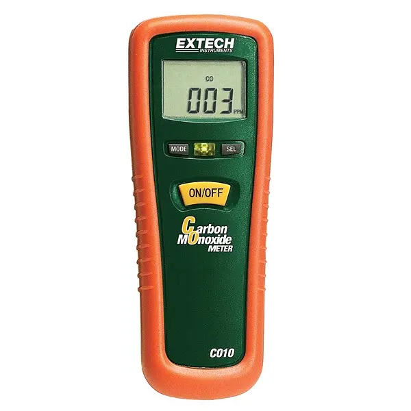 Produktfoto 1 von Extech CO10 Gasmonitor für Kohlenmonoxid Hintergrundbeleuchtung ±5 %, Geräte zur Luftqualitätsüberwachung, CE,