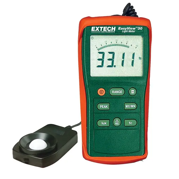Produktfoto 1 von Extech EA30 Luxmeter 40lx mit Silizium-Photodiode, bis 400000 lx, 0.01, ±3 %