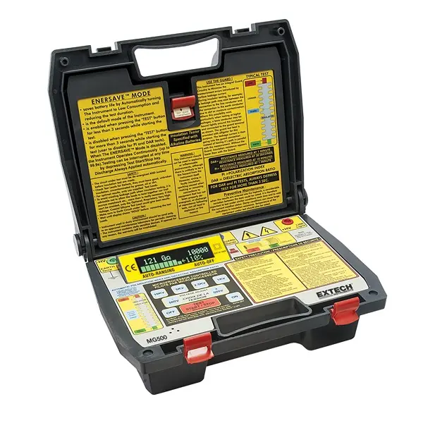 Produktfoto 1 von Extech MG500 Isolationsprüfer 500 V, 10 kV Isolationsprüfer 500 GΩ CAT III