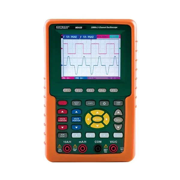 Produktfoto 1 von Extech MS420 Speicher Handheld Oszilloskop / 2 Digital 20MHz