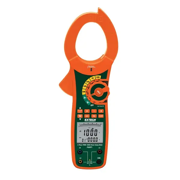 Extech PQ2071 Stromzange Stromstärkenmesszange 1000 A CAT III, CAT IV 750 V ac